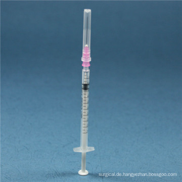 1ml medizinische einziehbare Spritze mit Nadel mit CE, ISO